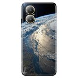 Realme Realme 12 Lite ile Uyumlu Kılıf, Yer Küre Temalı Desenli, Darbe Emici Silikon, Çok Renkli