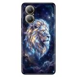 Realme Realme 12 Lite ile Uyumlu Silikon Kılıf, Aslan Burcu Temalı Desenli, Darbe Emici