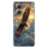 Realme Realme 12 Lite ile Uyumlu Silikon Kılıf, Kartal 86 Temalı Desenli, Darbe Emici
