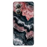 Realme Realme 12 Lite ile Uyumlu Silikon Kılıf, Zeze Mermer Temalı Desenli, Darbe Emici