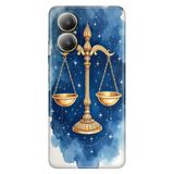 Realme Realme 12 Lite ile Uyumlu Terazi Burcu Temalı Silikon Kılıf, Darbe Emici, Çok Renkli