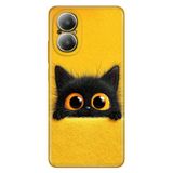 Realme Realme 12 Lite ile Uyumlu Üşümüş Kedi Temalı Desenli Darbe Emici Silikon Kılıf