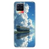 Realme Realme 8 Pro ile Uyumlu Alaska Treni Temalı Desenli Darbe Emici Silikon Kılıf, Çok Renkli