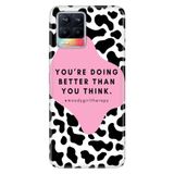 Realme Realme 8 Pro ile Uyumlu Better Than Temalı Desenli Darbe Emici Silikon Kılıf, Çok Renkli