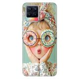 Realme Realme 8 Pro ile Uyumlu GirlDonut Temalı Desenli Darbe Emici Silikon Kılıf, Çok Renkli