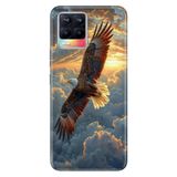 Realme Realme 8 Pro ile Uyumlu Kartal 86 Temalı Desenli Darbe Emici Silikon Kılıf, Çok Renkli