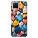 Realme Realme 8 Pro ile Uyumlu Kayalıklar Temalı Desenli Darbe Emici Silikon Kılıf, Çok Renkli