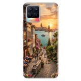Realme Realme 8 Pro ile Uyumlu Kılıf, Panoramik İstanbul Temalı Desenli, Darbe Emici Silikon