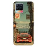 Realme Realme 8 Pro ile Uyumlu Kılıf, Race Temalı Desenli, Darbe Emici Silikon