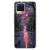 Realme Realme 8 Pro ile Uyumlu Kılıf, Romantik Sokak Temalı Desenli, Darbe Emici Silikon