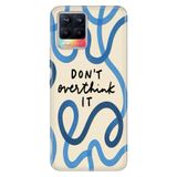 Realme Realme 8 Pro ile Uyumlu Overthink Temalı Desenli Darbe Emici Silikon Kılıf, Çok Renkli