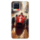 Realme Realme 8 Pro ile Uyumlu Race1999 Temalı Desenli Darbe Emici Silikon Kılıf, Çok Renkli