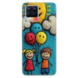 Realme Realme 8 Pro ile Uyumlu Silikon Kılıf, Çocuk Olmak Temalı Desenli, Darbe Emici, Çok Renkli
