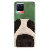 Realme Realme 8 Pro ile Uyumlu Silikon Kılıf, Köpek Temalı Desenli, Darbe Emici, Çok Renkli