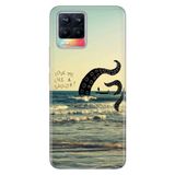 Realme Realme 8 Pro ile Uyumlu Silikon Kılıf, Sailor Temalı Desenli, Darbe Emici, Çok Renkli