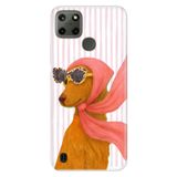 Realme Realme C21Y - C25Y ile Uyumlu Amor Temalı Desenli Darbe Emici Silikon Kılıf, Çok Renkli
