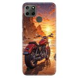 Realme Realme C21Y - C25Y ile Uyumlu Chopp Temalı Desenli Darbe Emici Silikon Kılıf, Çok Renkli