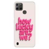 Realme Realme C21Y - C25Y ile Uyumlu How Lucky Temalı Desenli Darbe Emici Silikon Kılıf