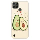 Realme Realme C21Y - C25Y ile Uyumlu Kılıf, Avokado Temalı Desenli, Darbe Emici Silikon