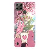 Realme Realme C21Y - C25Y ile Uyumlu Kılıf, Coffee Temalı Desenli, Darbe Emici Silikon
