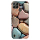 Realme Realme C21Y - C25Y ile Uyumlu Kılıf, Color Stones Temalı Desenli, Darbe Emici Silikon