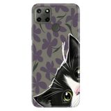 Realme Realme C21Y - C25Y ile Uyumlu Kılıf, Home Cat Temalı Desenli, Darbe Emici Silikon