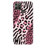 Realme Realme C21Y - C25Y ile Uyumlu Kılıf, London Leopard Temalı Desenli, Darbe Emici Silikon