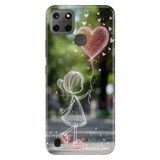 Realme Realme C21Y - C25Y ile Uyumlu Kılıf, Minik Kız Temalı Desenli, Darbe Emici Silikon