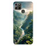 Realme Realme C21Y - C25Y ile Uyumlu Kılıf, Nature 56 Temalı Desenli, Darbe Emici Silikon
