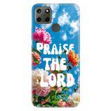 Realme Realme C21Y - C25Y ile Uyumlu Kılıf, Praise Temalı Desenli, Darbe Emici Silikon