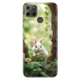 Realme Realme C21Y - C25Y ile Uyumlu Kılıf, Rabbit 233 Temalı Desenli, Darbe Emici Silikon