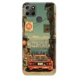 Realme Realme C21Y - C25Y ile Uyumlu Kılıf, Race Temalı Desenli, Darbe Emici Silikon