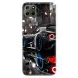 Realme Realme C21Y - C25Y ile Uyumlu My Car Temalı Desenli Darbe Emici Silikon Kılıf, Çok Renkli