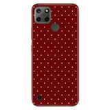 Realme Realme C21Y - C25Y ile Uyumlu Noktalı Temalı Desenli Darbe Emici Silikon Kılıf, Çok Renkli