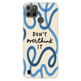 Realme Realme C21Y - C25Y ile Uyumlu Overthink Temalı Desenli Darbe Emici Silikon Kılıf, Çok Renkli