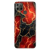 Realme Realme C21Y - C25Y ile Uyumlu Seira Mermer Temalı Desenli Darbe Emici Silikon Kılıf