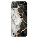 Realme Realme C21Y - C25Y ile Uyumlu Silikon Kılıf, Batı Mermer Temalı Desenli, Darbe Emici
