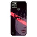 Realme Realme C21Y - C25Y ile Uyumlu Silikon Kılıf, Beauty Anime Temalı Desenli, Darbe Emici, Çok Renkli