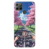 Realme Realme C21Y - C25Y ile Uyumlu Silikon Kılıf, Burda Yaşlanalım Temalı Desenli, Darbe Emici, Çok Renkli