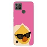 Realme Realme C21Y - C25Y ile Uyumlu Silikon Kılıf, Cik Cik Cik Temalı Desenli, Darbe Emici, Çok Renkli