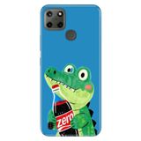 Realme Realme C21Y - C25Y ile Uyumlu Silikon Kılıf, Diyet Temalı Desenli, Darbe Emici, Çok Renkli