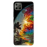 Realme Realme C21Y - C25Y ile Uyumlu Silikon Kılıf, Dünyamız Temalı Desenli, Darbe Emici, Çok Renkli