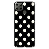 Realme Realme C21Y - C25Y ile Uyumlu Silikon Kılıf, Ged Puantiye Temalı Desenli, Darbe Emici, Çok Renkli
