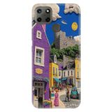 Realme Realme C21Y - C25Y ile Uyumlu Silikon Kılıf, Hayalimdeki Kasaba Temalı Desenli, Darbe Emici