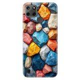 Realme Realme C21Y - C25Y ile Uyumlu Silikon Kılıf, Kayalıklar Temalı Desenli, Darbe Emici