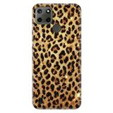 Realme Realme C21Y - C25Y ile Uyumlu Silikon Kılıf, Yaldızlı Leopar Temalı Desenli, Darbe Emici