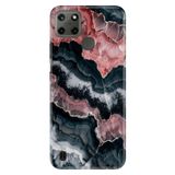 Realme Realme C21Y - C25Y ile Uyumlu Silikon Kılıf, Zeze Mermer Temalı Desenli, Darbe Emici