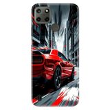 Realme Realme C21Y - C25Y ile Uyumlu Son Sürat Temalı Desenli Darbe Emici Silikon Kılıf, Çok Renkli