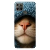 Realme Realme C21Y - C25Y ile Uyumlu Street Cat Temalı Desenli Darbe Emici Silikon Kılıf, Çok Renkli