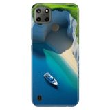 Realme Realme C21Y - C25Y ile Uyumlu Tulum Temalı Desenli Darbe Emici Silikon Kılıf, Çok Renkli